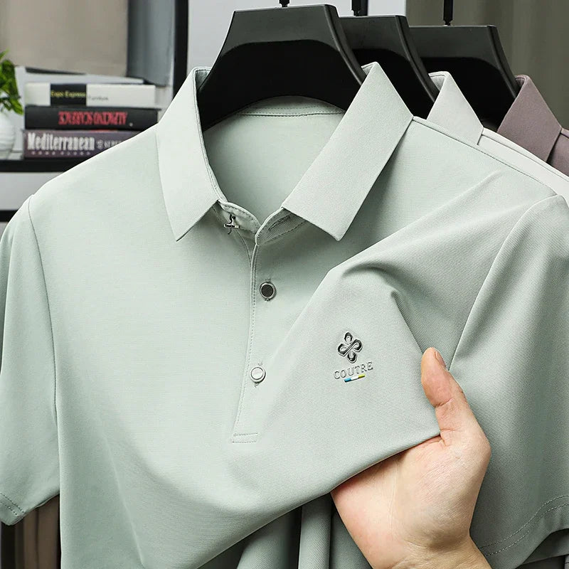 BROWON 2025 Summer Smart Casual Man Polo Shirts Short Sleeve Turn Down Collar Men Polo T Shirt Luxury Brand Clothes