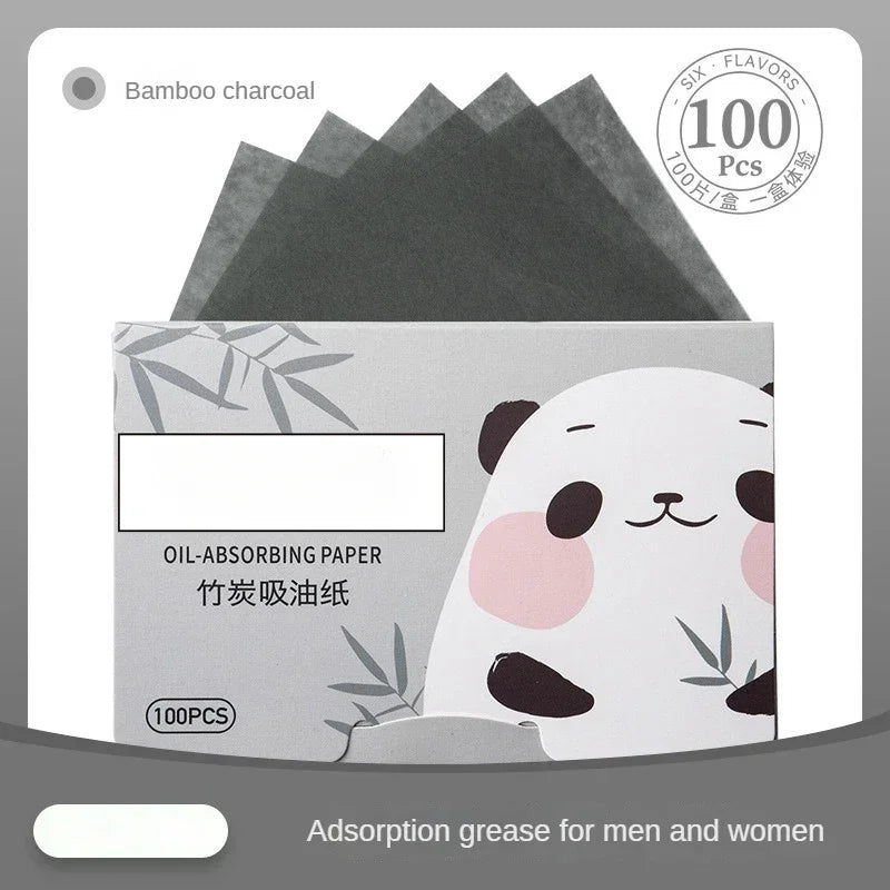 100Pcs New Face Oil Blotting Paper Protable Matting Face Wipes Facial Cleanser Oil Control Oil-absorbing Face Cleaning Tools