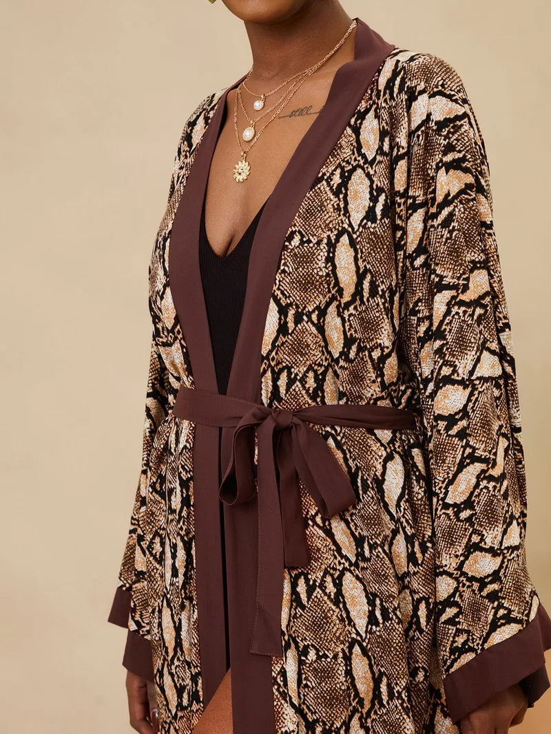 Para Praia Kimono Beach Robe Swimsuit Cover Ups Beachwear Long Flared Sleeve Dress Sarong Women Loose Cardigan Bikini Covers