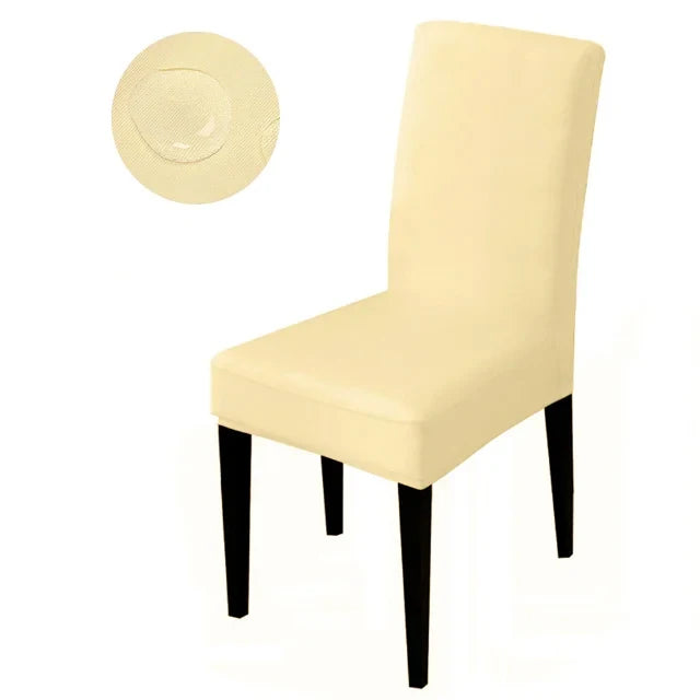 Waterproof Elastic Chair Cover For Dining Room Kitchen Wedding Hotel Banquet Restaurant Anti-dirty Seat Cover Dining Chair Cover