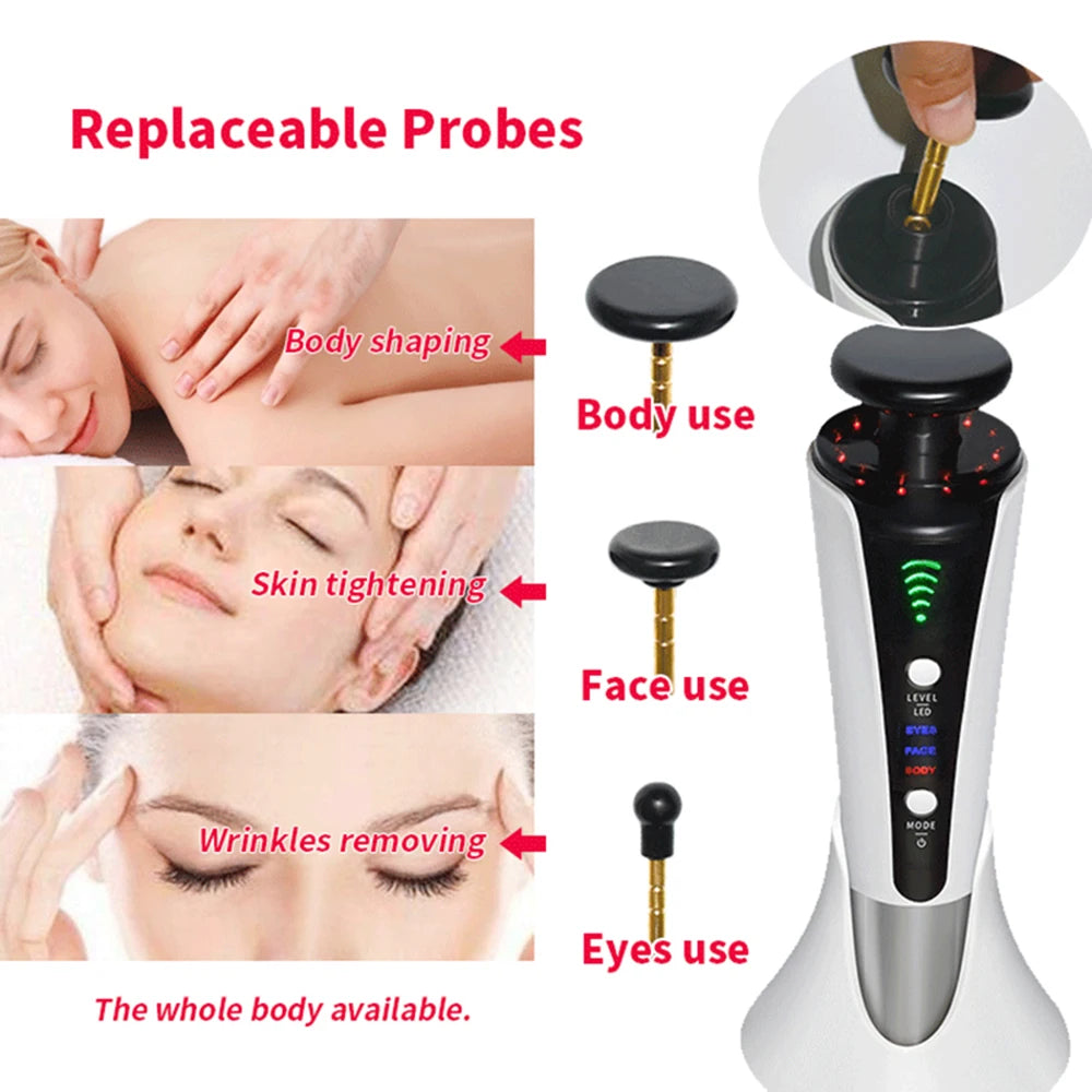 NEW 3 In 1 Skin Lifting Red Light Machine for Face Body Facial Rejuvenation Tighten Eye Bag Remove Chin V-line Up Beauty Device