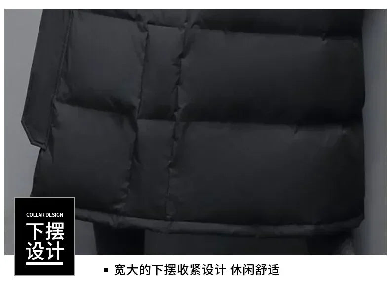 Men's Slim Cotton Long Coat High Quality Design Hot Casual Parka Men Clothes Unisex Outdoor Leisure Parka Cotton-Padded Parkas
