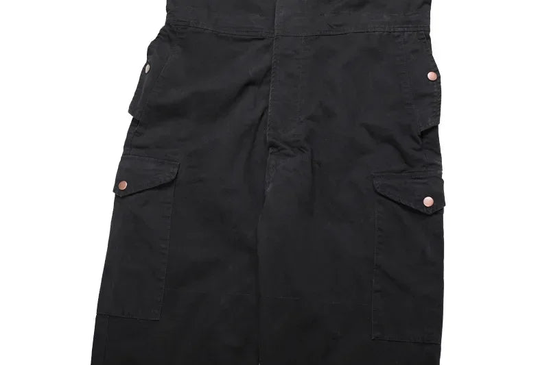 American Multi Pocket Work Suit Jumpsuit Men Fashion Brand Jumpsuit Loose Work Suit for Men