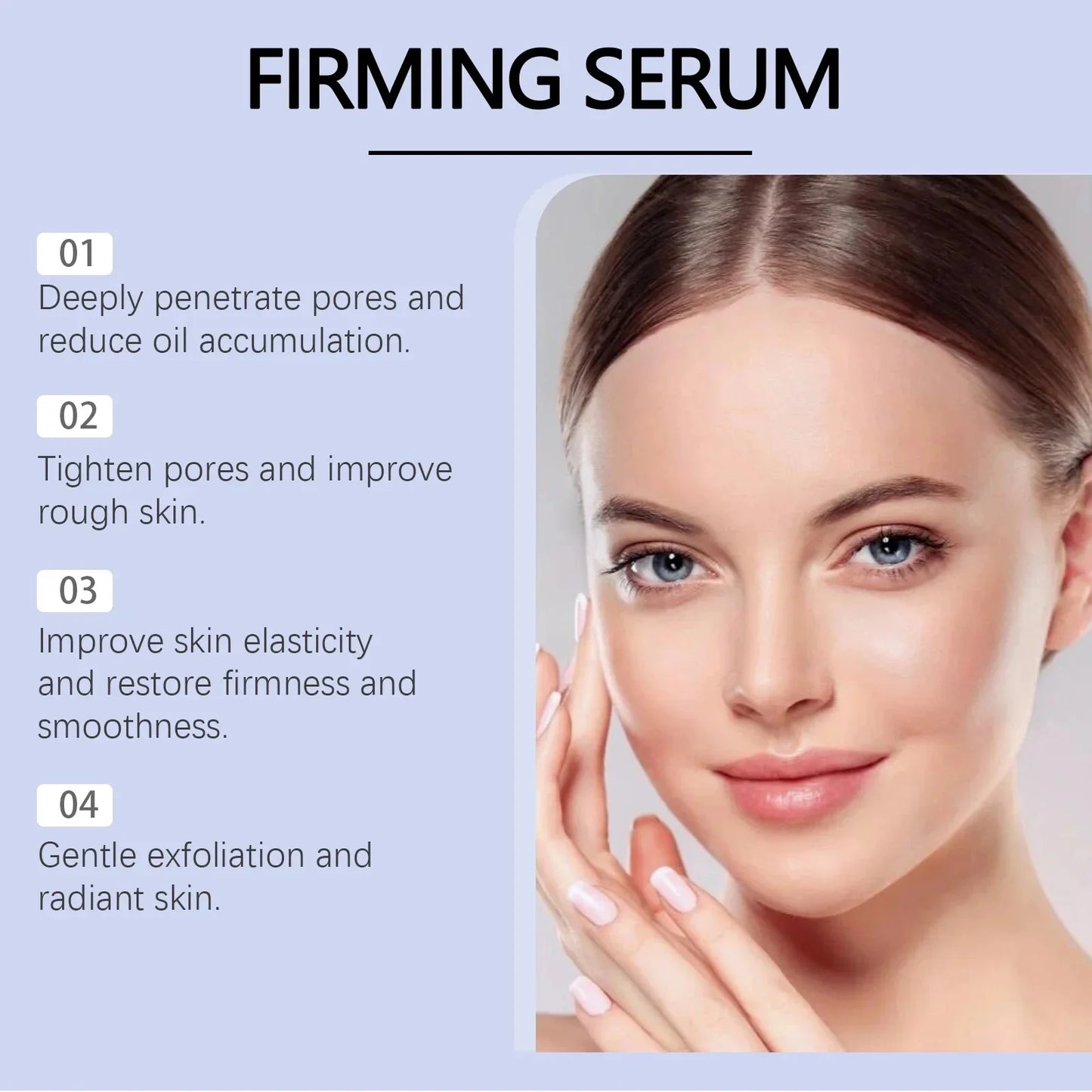 Blue Microneedle Shrink Pores Facial Essence Whitening Lifting Firm Fine Line Serum Moisturise Melanin Remove Skin Care Product