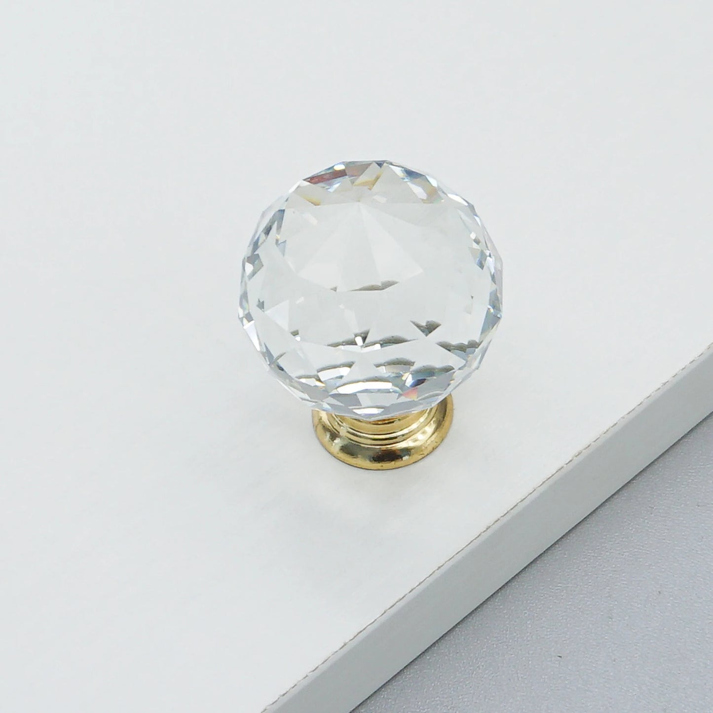 Gold Chrome Cabinet Handles Drawer Single Hole Knobs Luxury Wardrobe Dresser Pulls Modern Kitchen Accessories Furniture Hardware