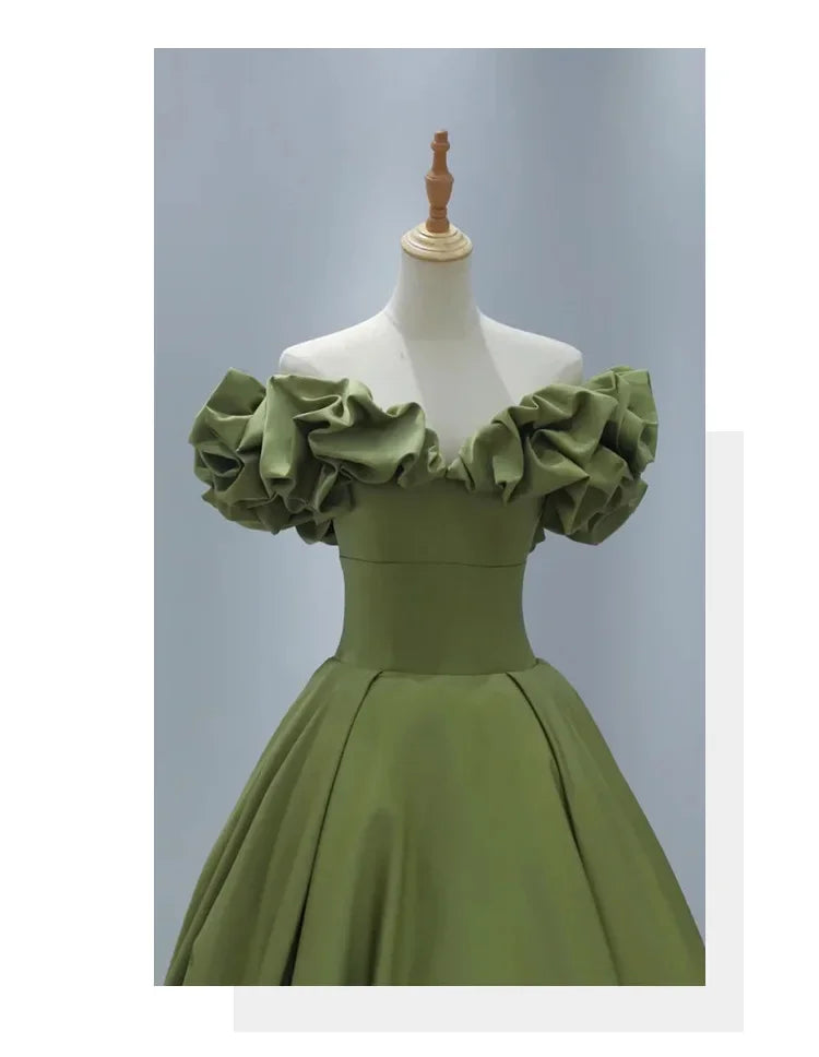 Party Long Dress Women Night Lace Dresses Sexy Green High Waist Dance Wedding Prom Bridesmaid Maxi Y2k Dresses Summer Vestidos