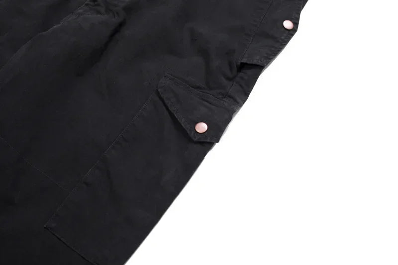 American Multi Pocket Work Suit Jumpsuit Men Fashion Brand Jumpsuit Loose Work Suit for Men