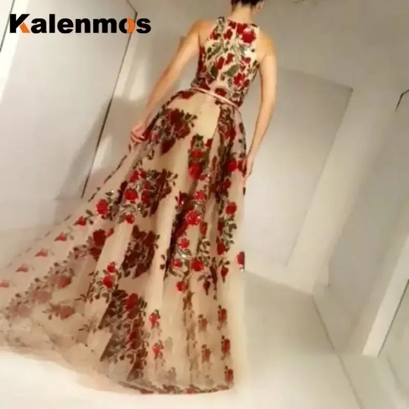 Party Sequin Long Dress Women Summer High Waist Princess Vintage Dresses Elegant O-Neck Sleeveless Club Maxi Prom Maxi Vestidos