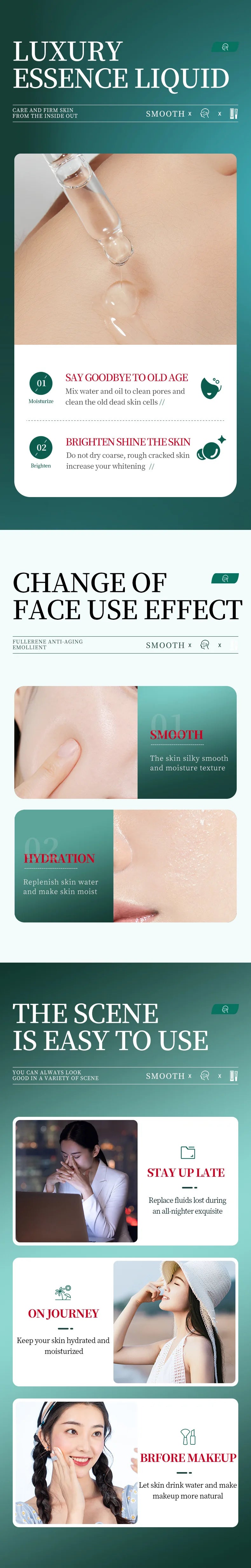 SADOER Boseine Retinol Facial Serum for Face Moisturizing Firming Brightening Hydrating Facial Essence Beauty Face Skin Care
