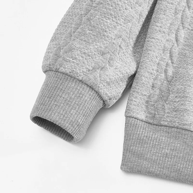 2024 New Knit Sweatshirts Men Fashion Half Zipper Stand Collar Casual Hoodies Male Patchwork Sport Knitted Hoodie Sweatshirt Man