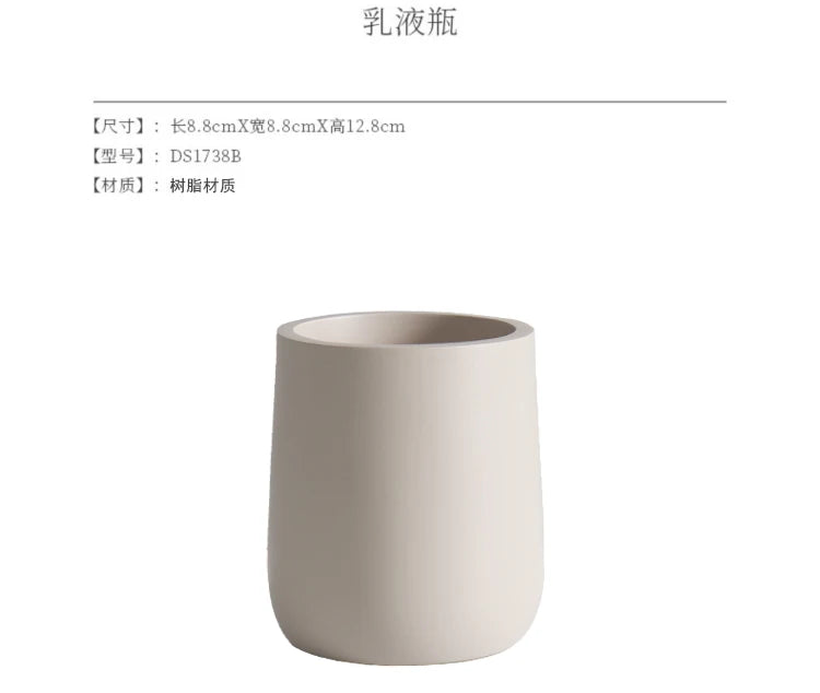 Resin Lotion Bottle Mouthwash Cup Tray Home Decoration Toilet Kitchen Supplies Bathroom Accessories Gifts Essential for Tourism