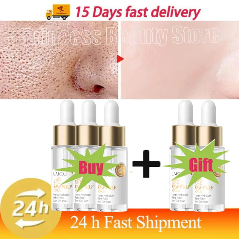 Rice Pore Shrinking Facial Serum Repairing Tightening Products Whitening Moisturizing Oil Control Skin Care Korean Cosmetics