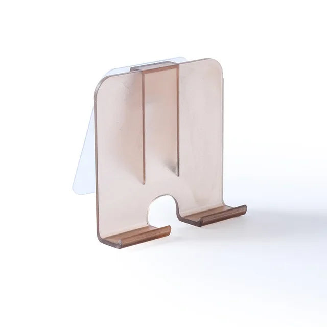 Plastic Wall-Mounted Mobile Phone Holder for Bathroom Sink and Kitchen Charging Support Bracket - Lazy Chasing Drama Phone Stand