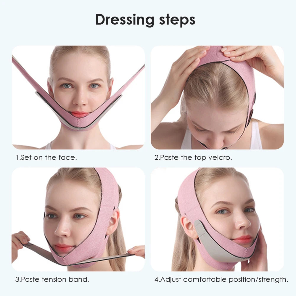 V Face Facial Shaper Mask Facial Slimming Bandage Chin Cheek Lift Up Belt Skin Lifting Firming Beauty Device Double Chin Reducer