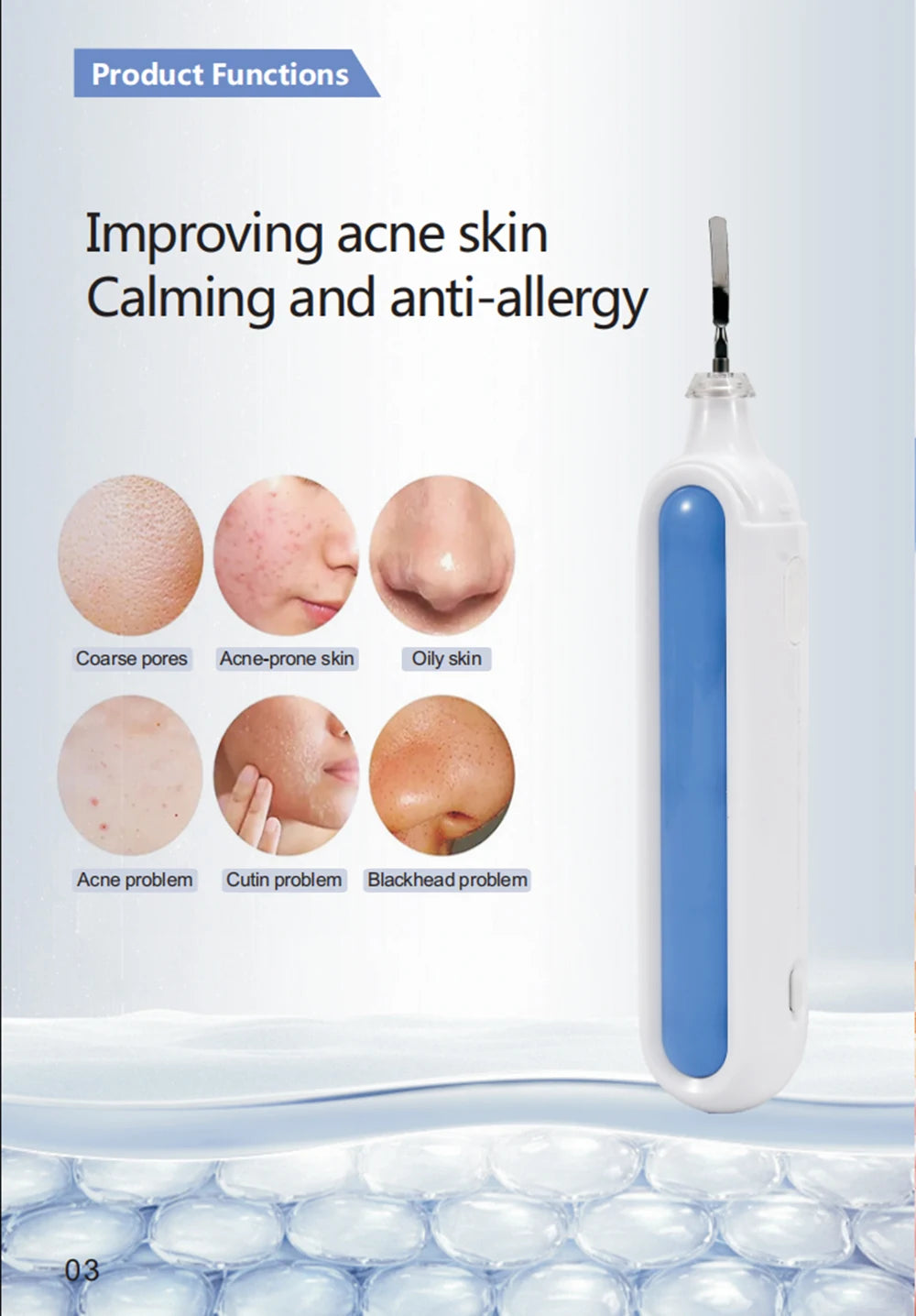 Portable Pore Cleansing Skin Scrubber Spatula Face Peeling Sonic Facial Ultrasonic Skin Scrubber Spatula Ultra Skin Scrubber