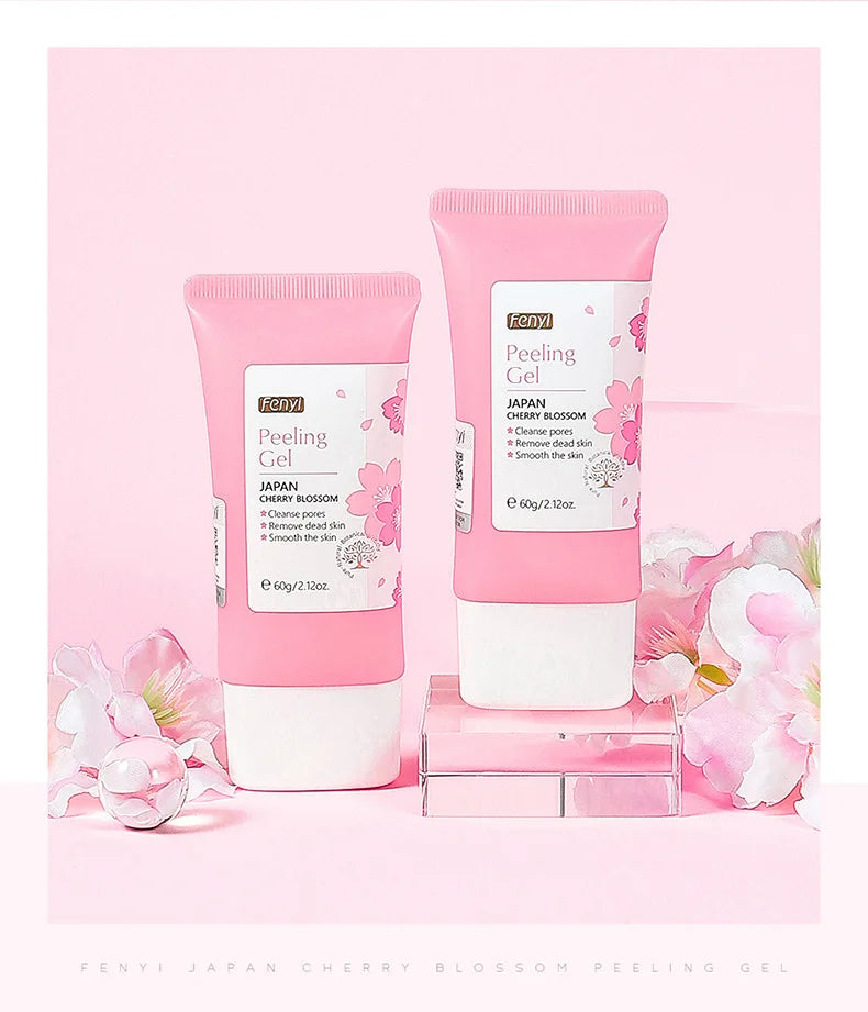 60g Face Exfoliating Gel - Whitening Moisturizer Repair Facial Scrub Cleanser Acne & Blackhead Treatment Remove Skin Care Cream