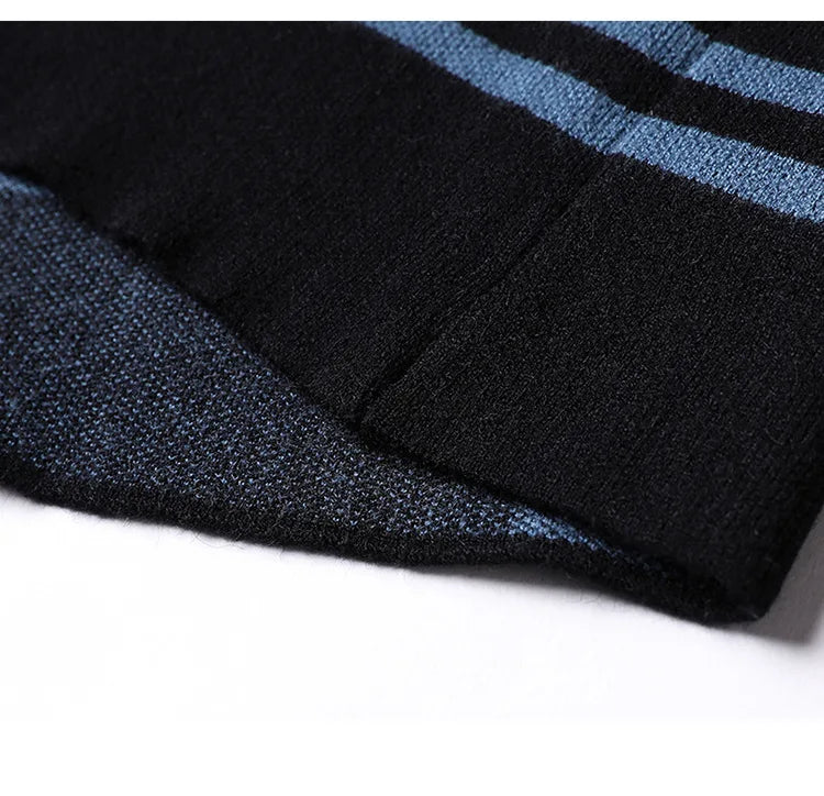 New Men's Spring Korean Knitted Cardigan High-end Brand Fashion Plaid Sweater Coat Male Autumn Leisure Luxury Sweaters