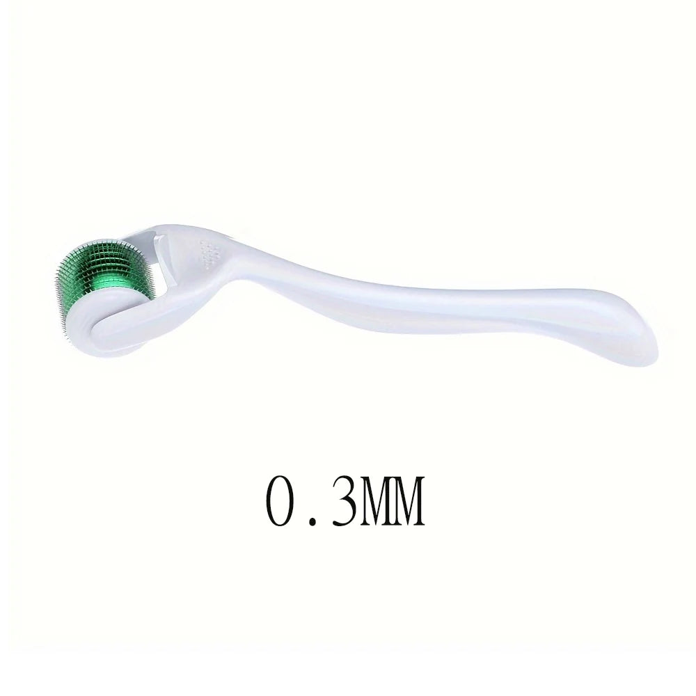 0.2/0.25/0.3mm Microneedles Derma Roller for Hair Beard Facial Skin Men Women Black/White Handle with Black/Blue/Green Head