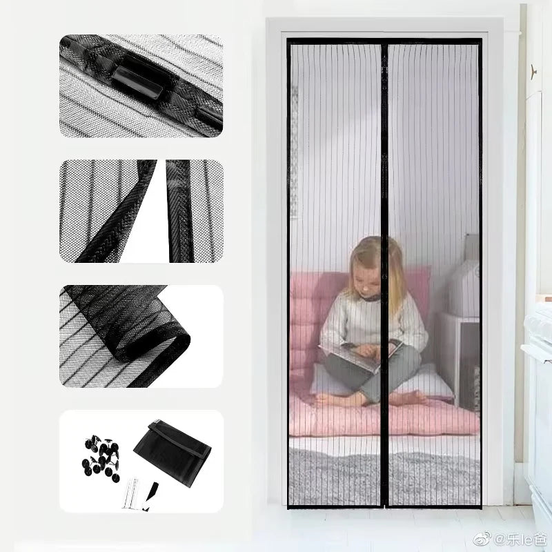 1 Set Summer Anti Mosquito Insect Fly Bug Curtains Net Automatic Closing Door Screen Kitchen Curtains ployester fiber Curtains