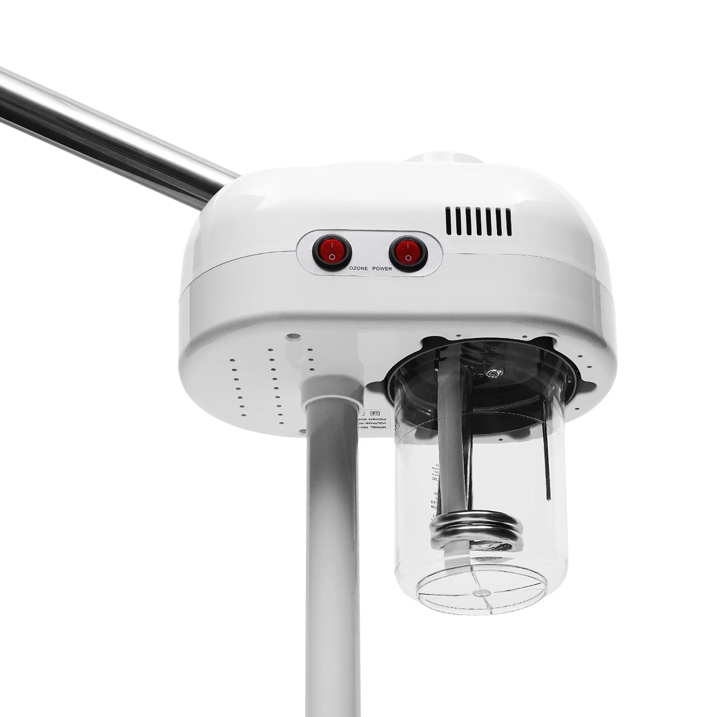 750ml Ozone Facial Steamer Height Adjustable Sprayer 360° Rotatable Movable Skin Care Equipment for Salon Beauty Spa White/Black