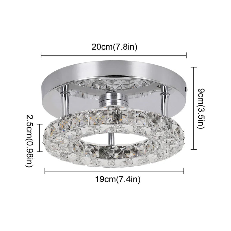 Modern K9 Crystal Chandelier Led For Dining Room Stainless Steel Ceiling Lamp Light Fixture Kitchen Lustres Luminaire Pendant