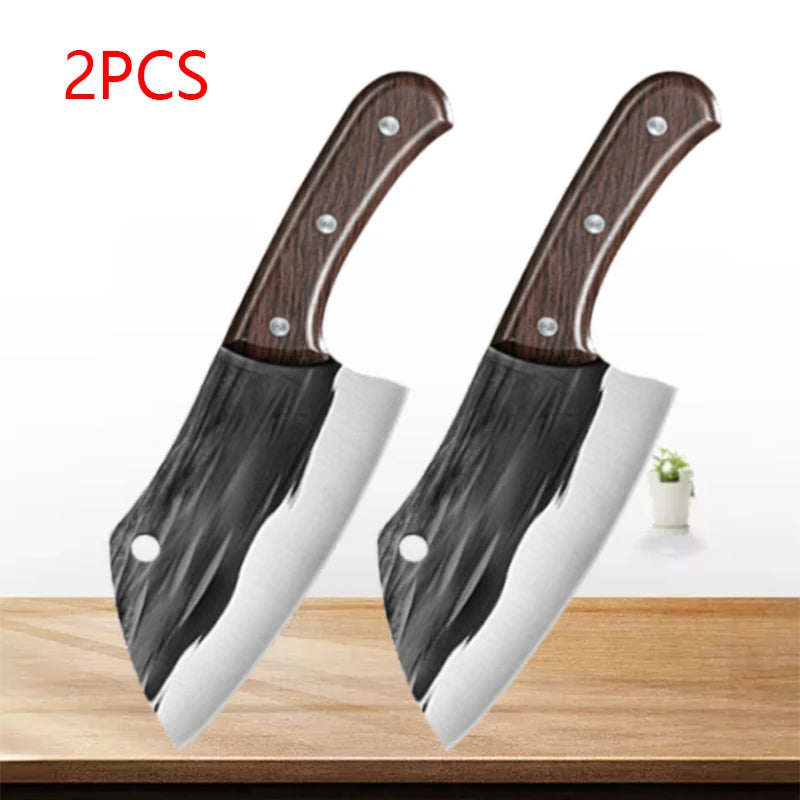 Kitchen Knife Stainless Steel Forged Cleaver Chef Paring Knife Japanese Ultra Sharp Meat Butcher Cooking Cuchillos De Cocina