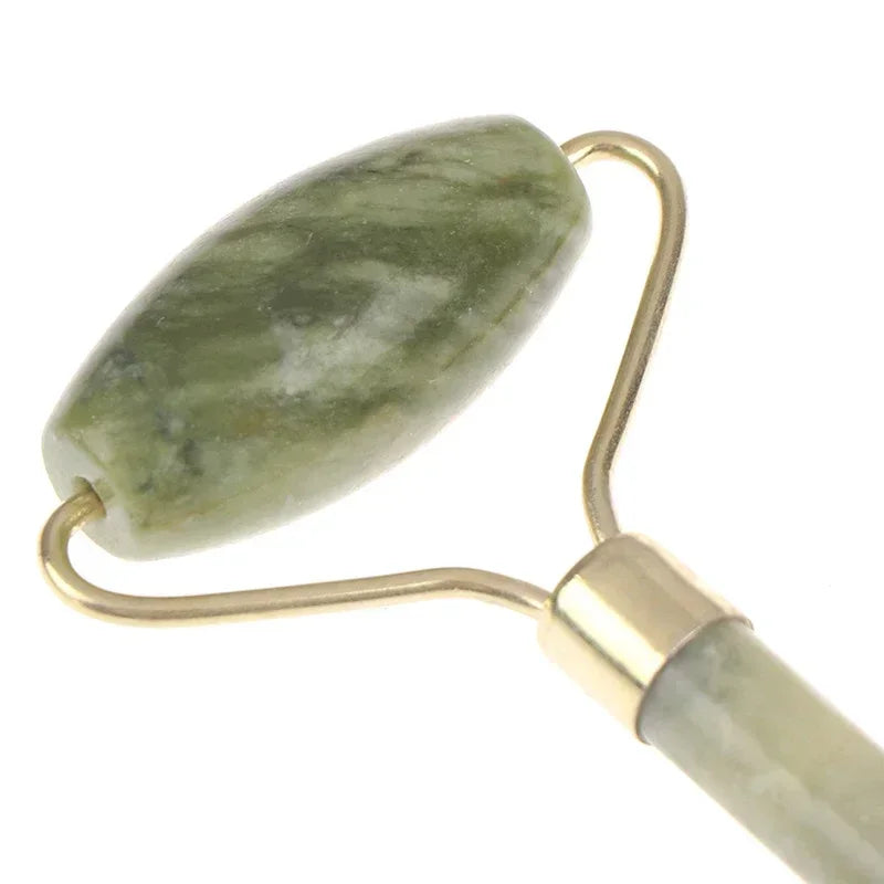 Natural Rose Jade Roller Face Massage Gua Sha Board Jade Massager Body Facial Eye Scraping Acupuncture Face Lift