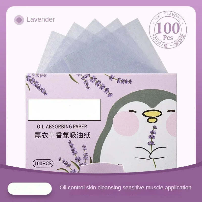 100Pcs New Face Oil Blotting Paper Protable Matting Face Wipes Facial Cleanser Oil Control Oil-absorbing Face Cleaning Tools