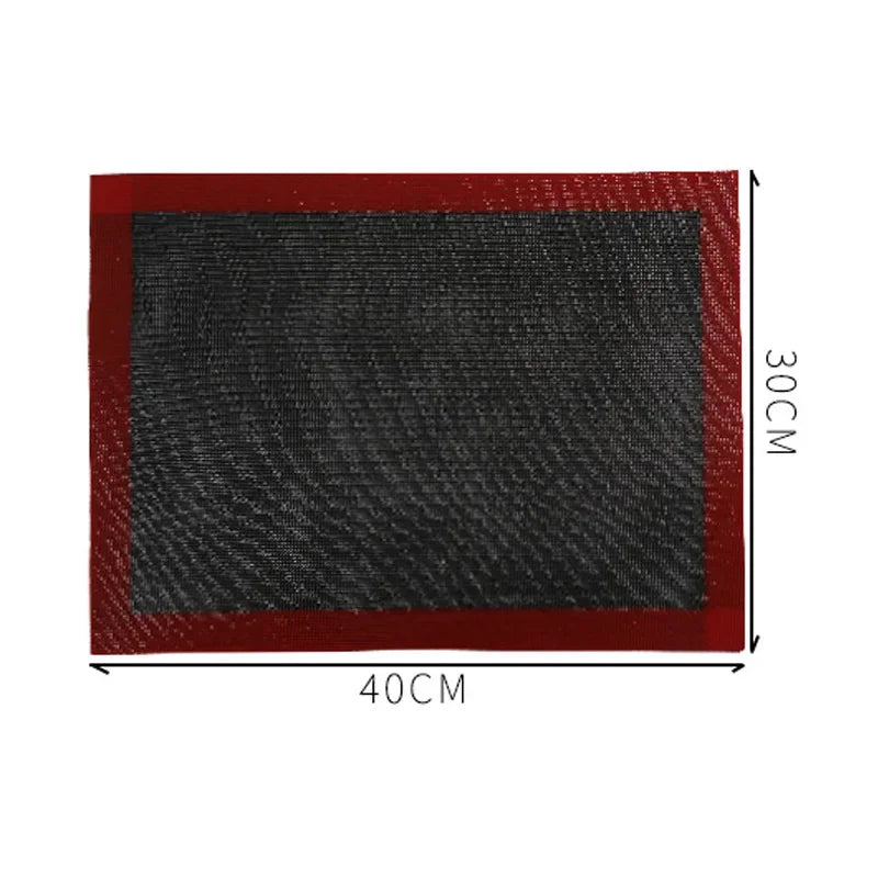 Silicone Grill Mat 30X40cm Baking Tray Breathable BBQ Cookie Bread Mat Oven Microwave High Temperature Baking Kitchen Tools