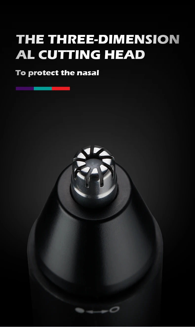 VGR Washable Nose Hair Trimmer Beard Facial Hair Trimer Eyebrow Electric Brow Nose Trimmer 2 In 1 Rechargeable V-613