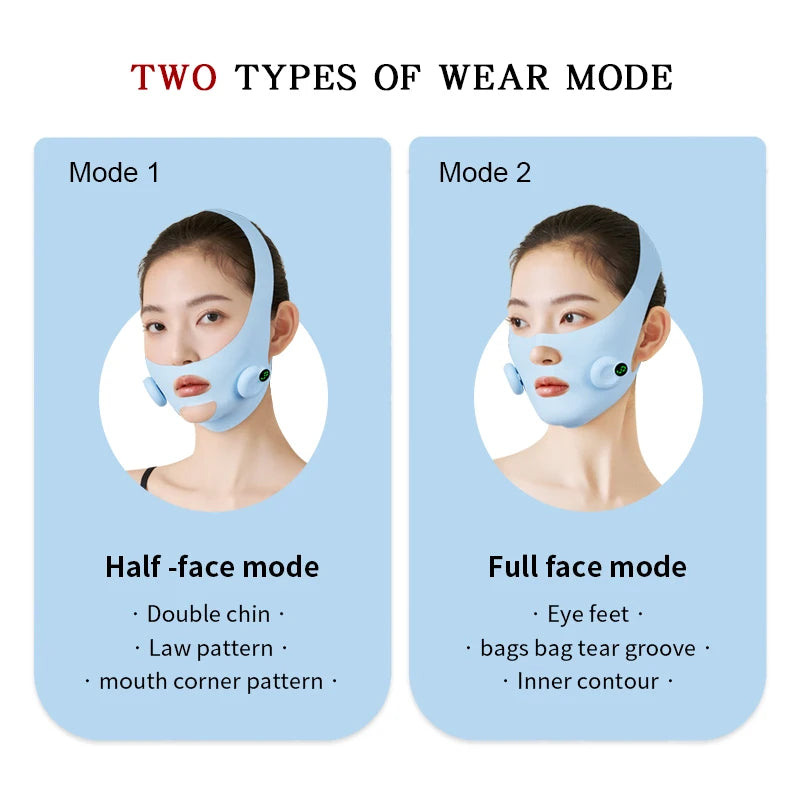 Electric V Face Facial Massager Facial Contouring Beauty Device EMS Microcurrent Skin Lifting Slimming Chin Shaping Massager