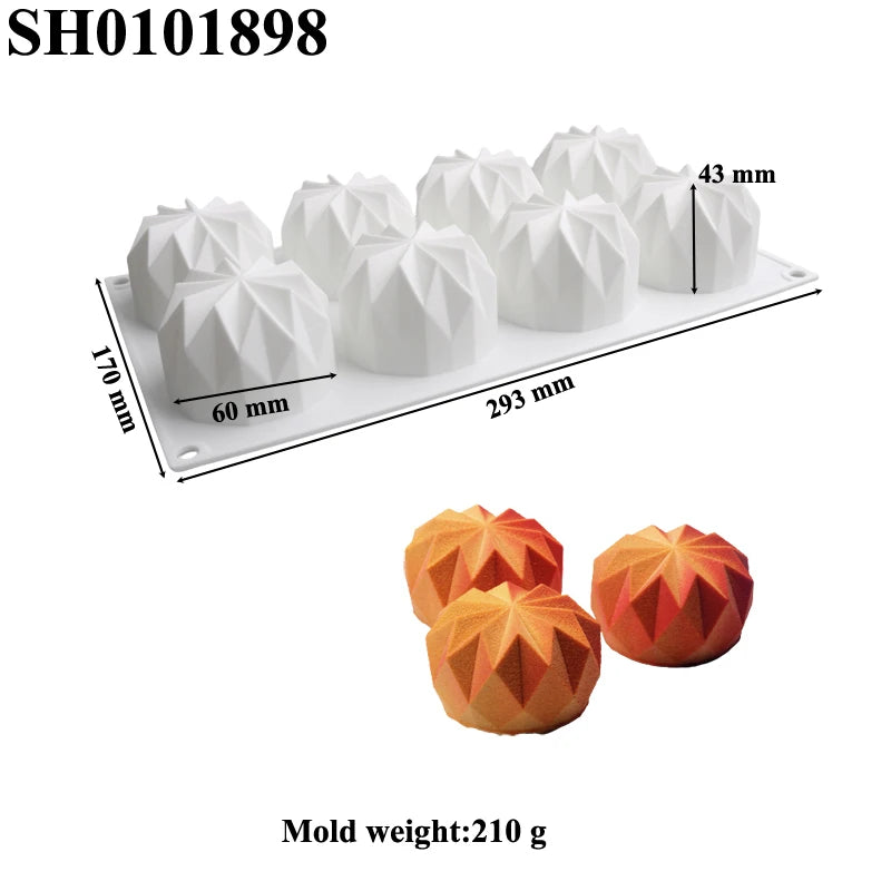 SHENHONG Non Stick Cake Molds Silicone Cake Moulds Pastry Baking Tools Food Grade French Mousse Dessert Form Kitchen Bakeware