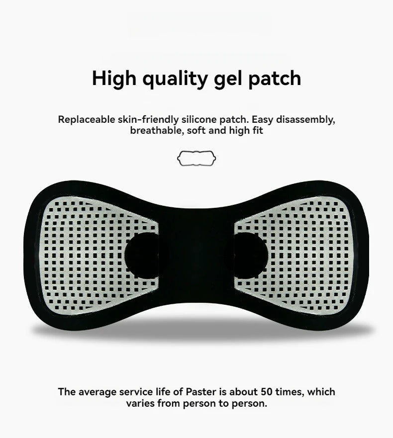 Electric EMS Neck Massager Mini Cervical Back Patch Stimulator Massageador Mat Portable Gel Pad Stickers Slim