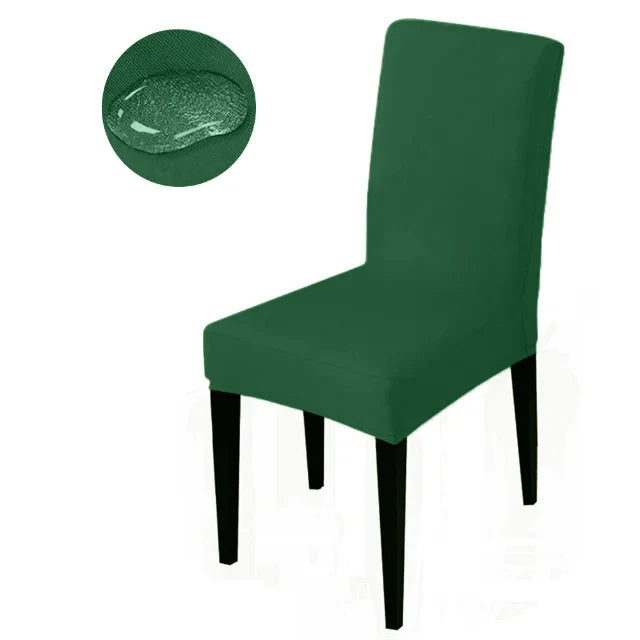 Waterproof Elastic Chair Cover For Dining Room Kitchen Wedding Hotel Banquet Restaurant Anti-dirty Seat Cover Dining Chair Cover