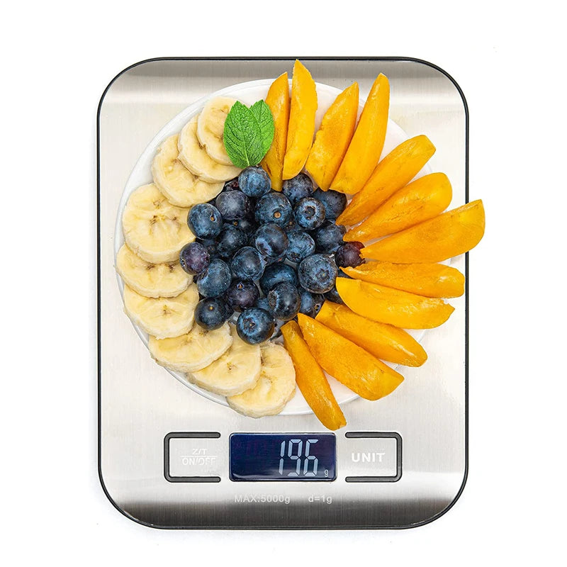 Electronic Digital Scales 5kg 10kg 1g Weights Scale Stainless Steel Food Balance Measure Tools LED Display Kitchen Scale