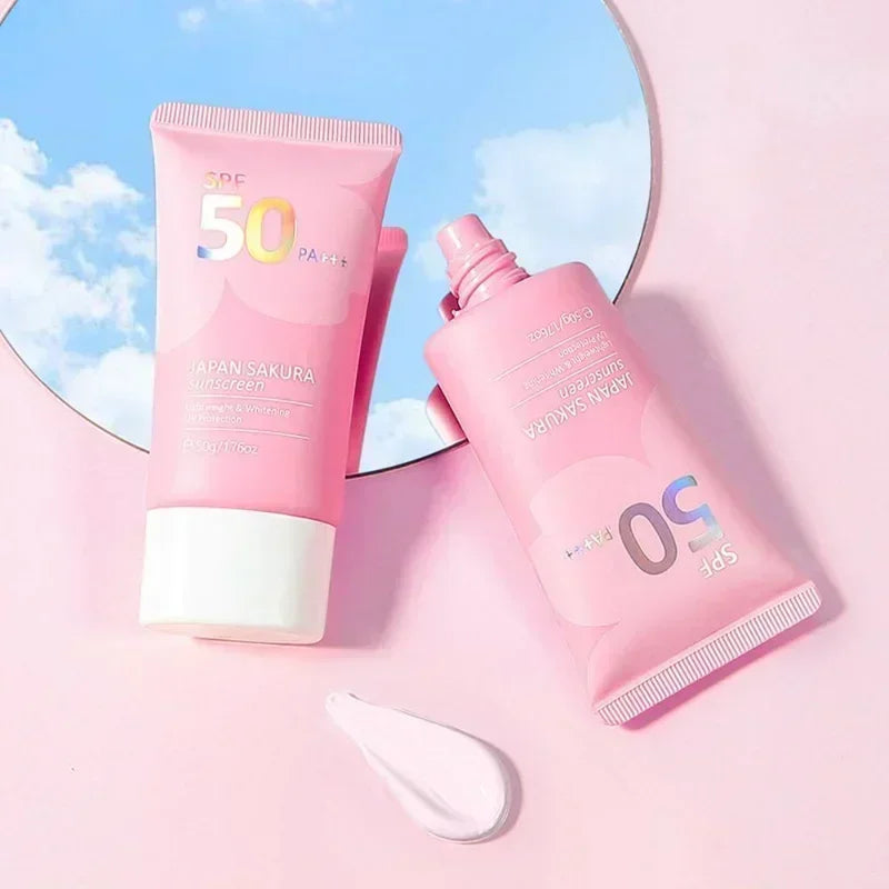 LAIKOU Sakura Sunscreen Spf50 Moisturizer Protector Facial Sun Block Isolation Lotionbloqueador solar faciales