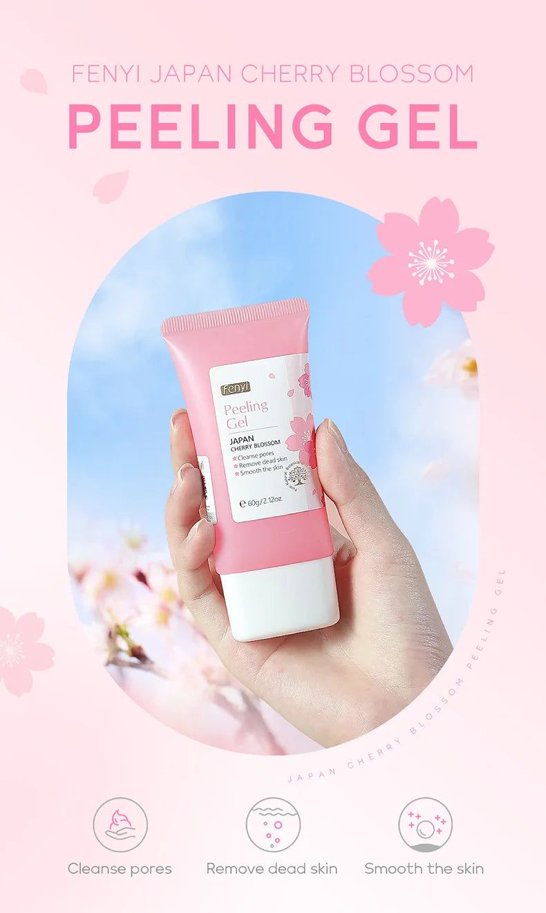 60g Face Exfoliating Gel - Whitening Moisturizer Repair Facial Scrub Cleanser Acne & Blackhead Treatment Remove Skin Care Cream