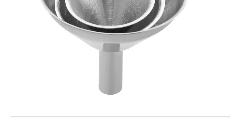 Stainless Steel Funnel Three-piece Set Mini Funnel Oil Spill Wine Spill Tool Liquid Dispenser Kitchen Funnel Set Entonnoir