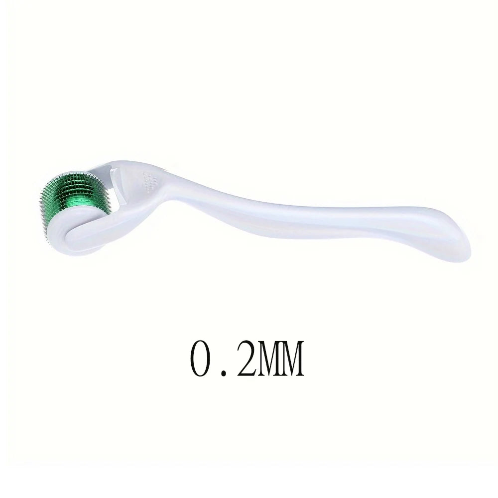 0.2/0.25/0.3mm Microneedles Derma Roller for Hair Beard Facial Skin Men Women Black/White Handle with Black/Blue/Green Head
