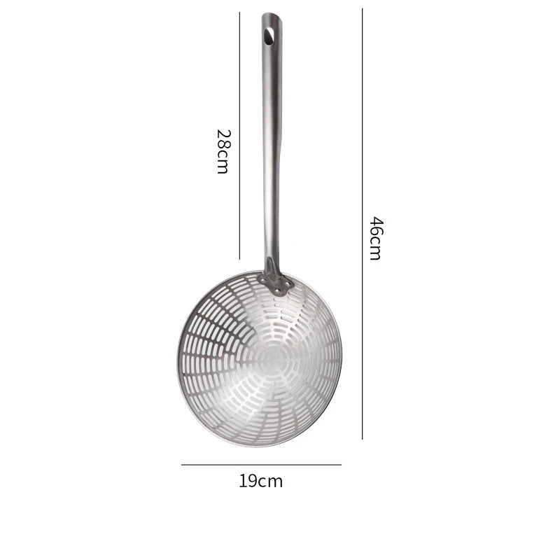 Stainless Steel Skimmer Colander Mesh Deep Oil Frying Cooking Noodles Scoop Strainer Kitchen Food Filter Spoon Kitchenware