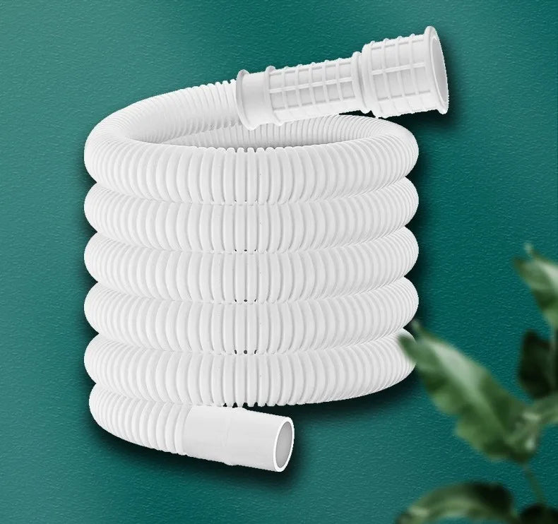 1-4M White Drain Hose Pipe Inlet Hoses Extension Drainpipe Tube for Air Conditioner Washing Maching Kitchen Faucet Accessories
