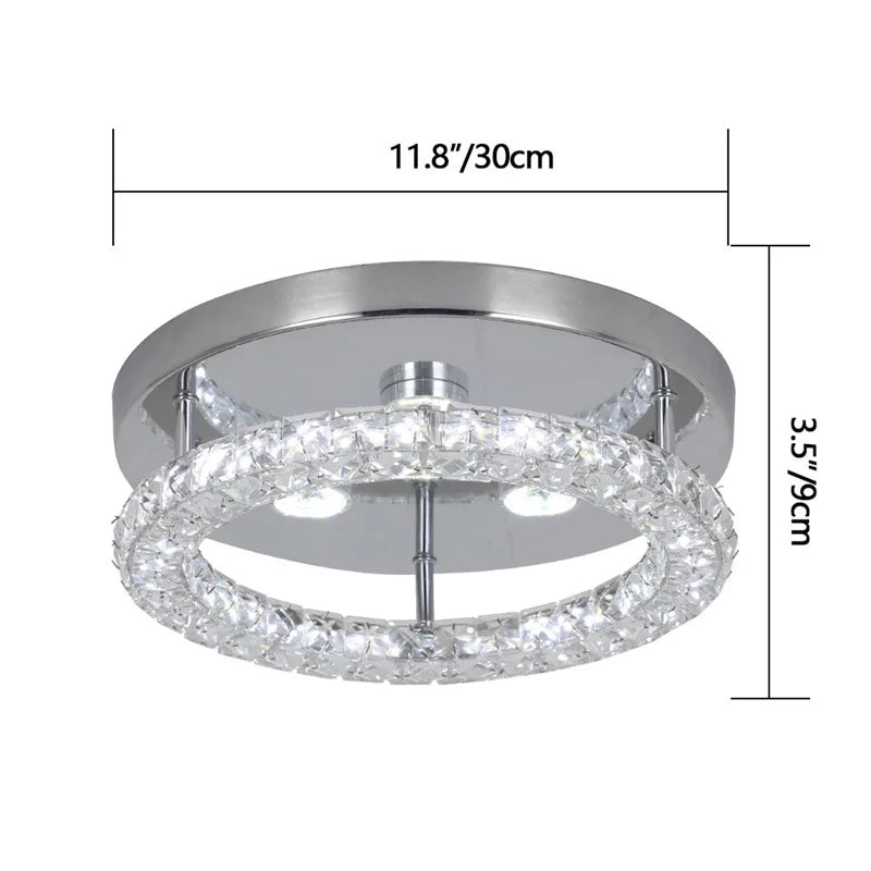 Modern K9 Crystal Chandelier Led For Dining Room Stainless Steel Ceiling Lamp Light Fixture Kitchen Lustres Luminaire Pendant