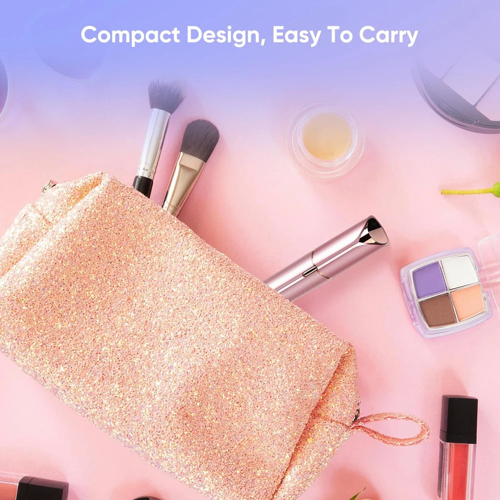 Flawless Facial Electric Eyebrow Trimmer Mini Epilator Lipstick Facial Hair Removal Portable Women Painless Razor Tool