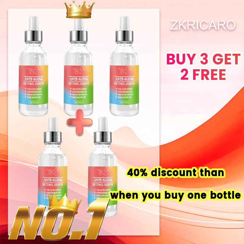 Retinol serum for reducing fine lines, moisturizing, wrinkle removal, facial skin care, Korean skin care 30g, facial care