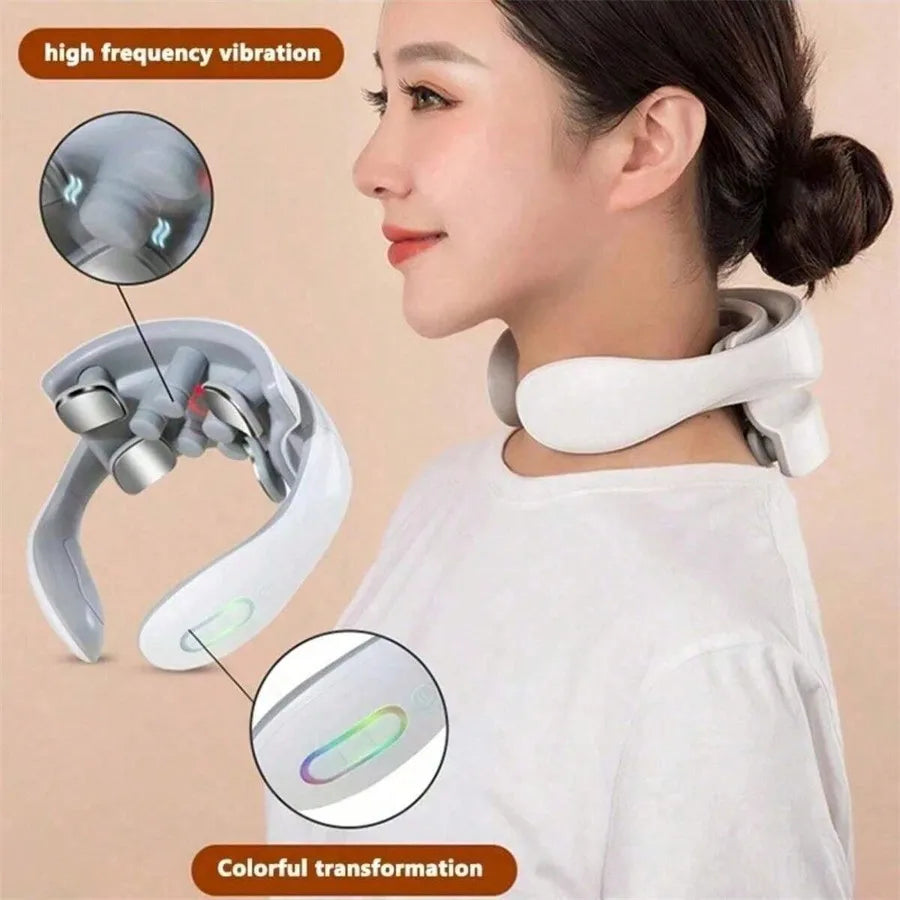 Electric Shoulder & Neck Massager With Adjustable Modes & Intensity Levels, For Deep Tissue Therapy