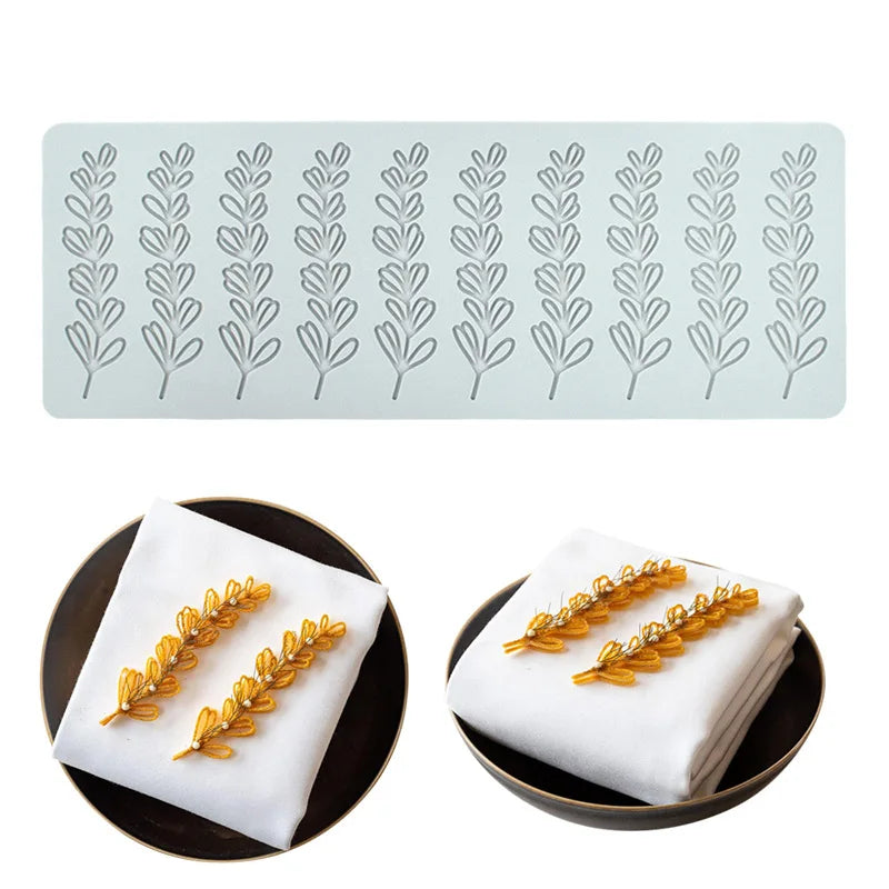 Various Leaf Butterfly flower Silicone Cake Lace Mold Snowflakes deer Shape Fondant Mold Cake Decorating Tool kitchen bakeware