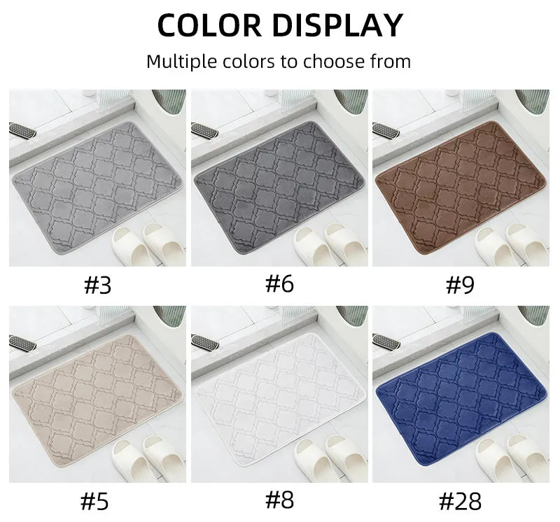 Striped Bath Mat,absorbent Quick-drying Kitchen Carpet,anti-skid Ultra-soft into the Carpet,ideal Bathroom Products for Bedroom.