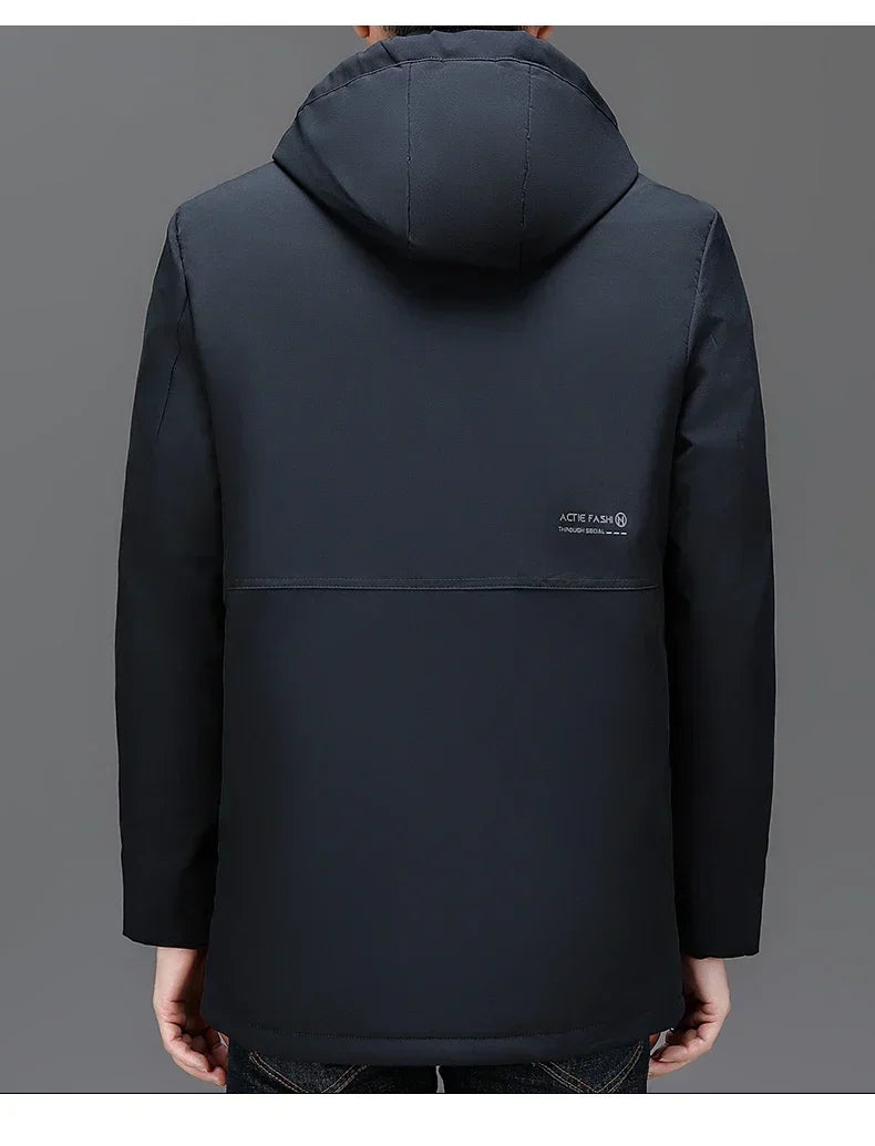 Men's Clothing Top Quality Brand Hooded Casual Fashion Long Thicken Outwear Parkas Jackets Winter Windbreaker Coats New Parkas