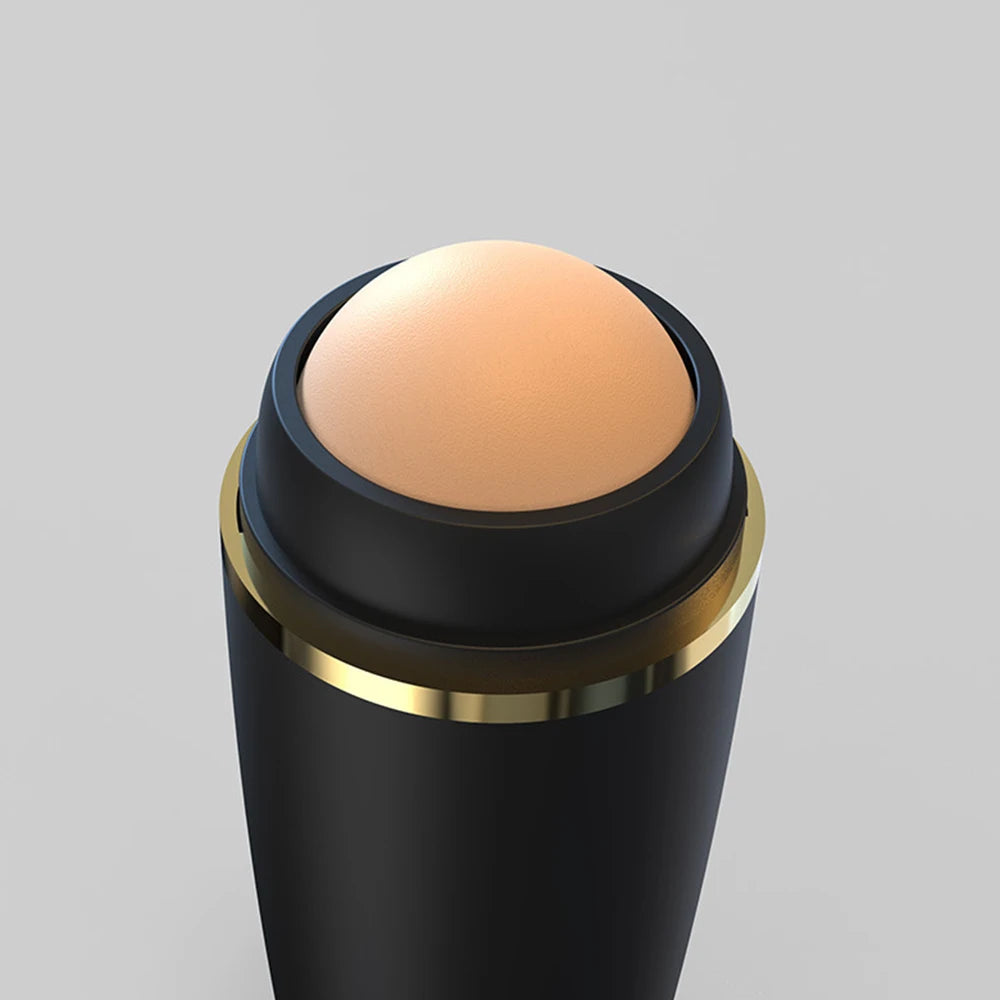 Oil-Absorbing Natural Volcanic Stone Face Clean Care Oil Control Reusable Face Massager Roller Skincare Beauty Makeup Tool
