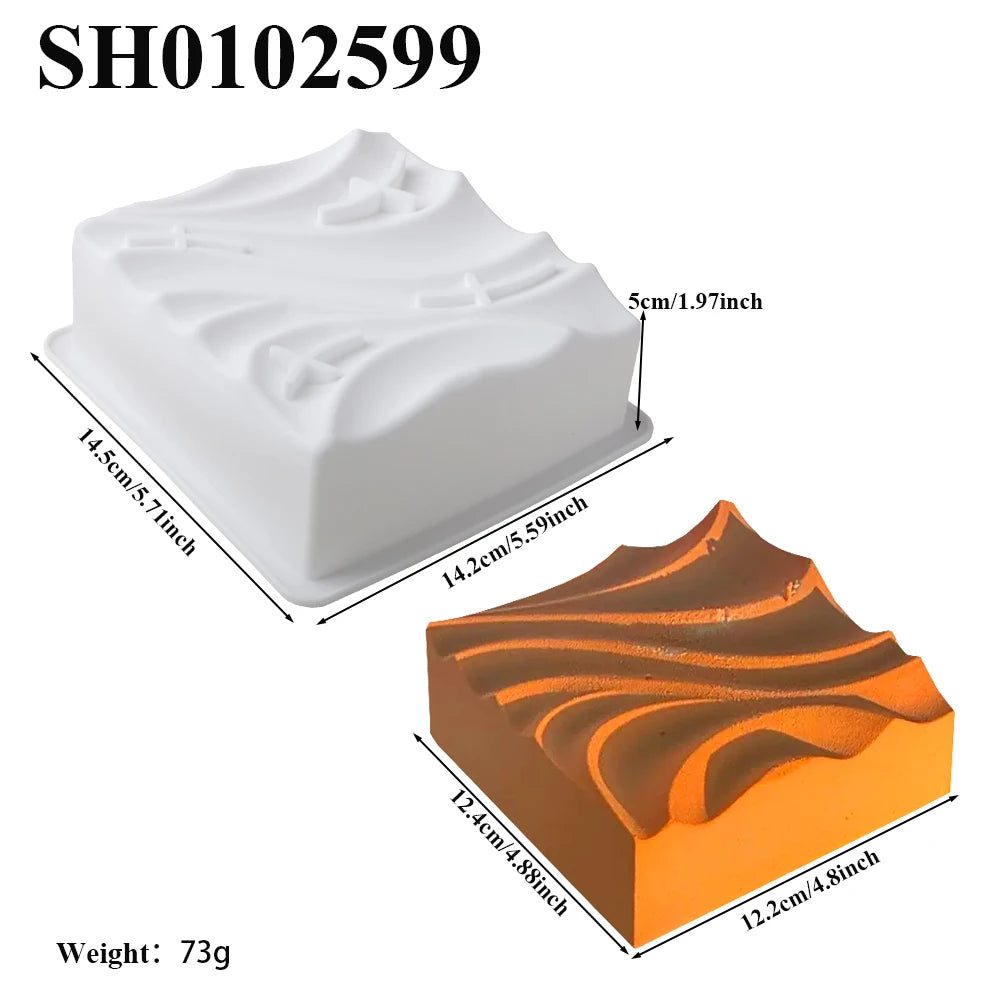 SHENHONG Non Stick Cake Molds Silicone Cake Moulds Pastry Baking Tools Food Grade French Mousse Dessert Form Kitchen Bakeware